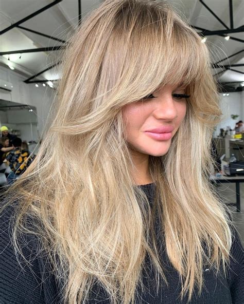 blonde bang|Blonde Hairstyles with Bangs for 2021 .